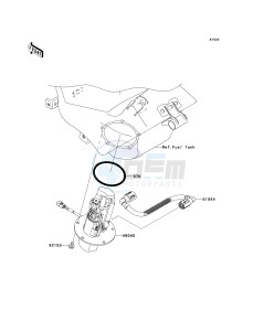 ZX 600 N [ZX-6RR] (N1) N1 drawing FUEL PUMP