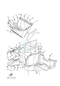 YXZ1000R YXZ10YEXJ YXZ1000R (B0FA) drawing STAND & FOOTREST