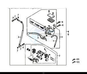 ORBIT II 50 (45 KM/H) (AE05W8-EU) (L8-M0) drawing FRONT BRAKE MASTER CYLINDER