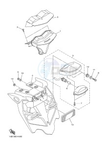 YZF-R1 YZF-R1M 998 R1 (2SG5 2SG6) drawing TAILLIGHT