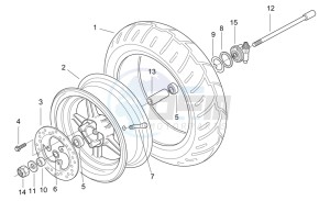 SR 50 H2O drawing Front wheel