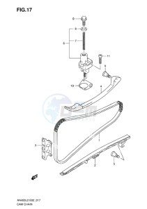 AN400 BURGMAN EU-UK drawing CAM CHAIN