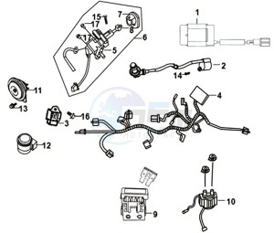 X'PRO 50 45KMH (L8) EU EURO4 drawing WIRE HARNESS