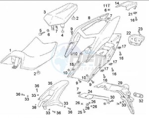 GPR - 50 cc VTHRF1A1A Euro 2 2T LC drawing Seat (Positions)