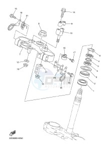 WR250R (32DR) drawing STEERING