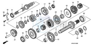 TRX500FE9 Australia - (U) drawing TRANSMISSION