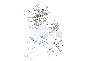 BW'S NEXT GENERATION 50 drawing REAR WHEEL