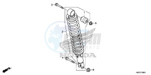 TRX420FA2F TRX420 Europe Direct - (ED) drawing REAR CUSHION