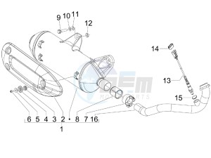 MP3 300 ie lt Touring drawing Silencer