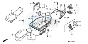 FJS400D9 SI - (SI) drawing LUGGAGE BOX