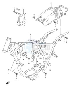 GZ250 (E1) drawing FRAME