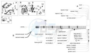 RSV 4 1000 4V drawing Electrical system III