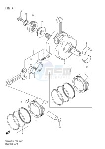 SV650S (E2) drawing CRANKSHAFT