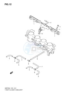 GSR750 EU drawing THROTTLE BODY HOSE-JOINT