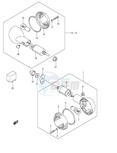 RV125 (E19) VanVan drawing TURN SIGNAL LAMP