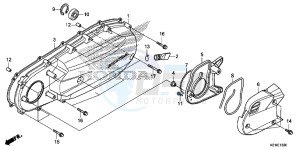 SH125ADSE SH125ADS UK - (E) drawing LEFT SIDE COVER