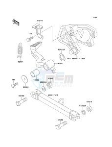 ZX 600 E [NINJA ZX-6] (E7-E9) [NINJA ZX-6] drawing BRAKE PEDAL_TORQUE LINK