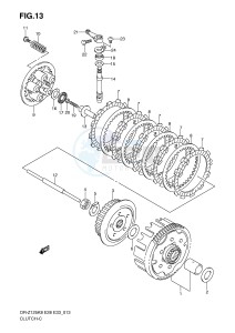 DR-Z125 (E28-E33) drawing CLUTCH