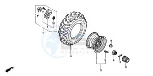 TRX500FM drawing REAR WHEEL