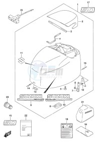 DF 50A drawing Engine Cover High Thrust