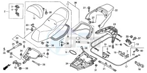 FJS600 SILVER WING drawing SEAT