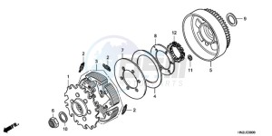 TRX500FAA Europe Direct - (ED) drawing CLUTCH