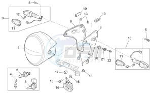 1200 Sport 8V drawing Headlight/Horn