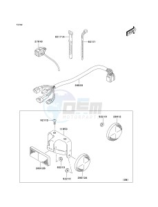 KLX 125 B (B6F) B6F drawing CHASSIS ELECTRICAL EQUIPMENT