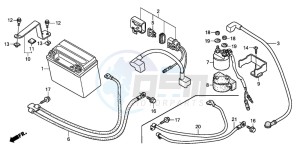 TRX250EX SPORTRAX 250 EX drawing BATTERY