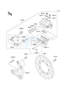 VN 1500 B [VULCAN 88 SE] (B1-B3) N7FA drawing REAR BRAKE