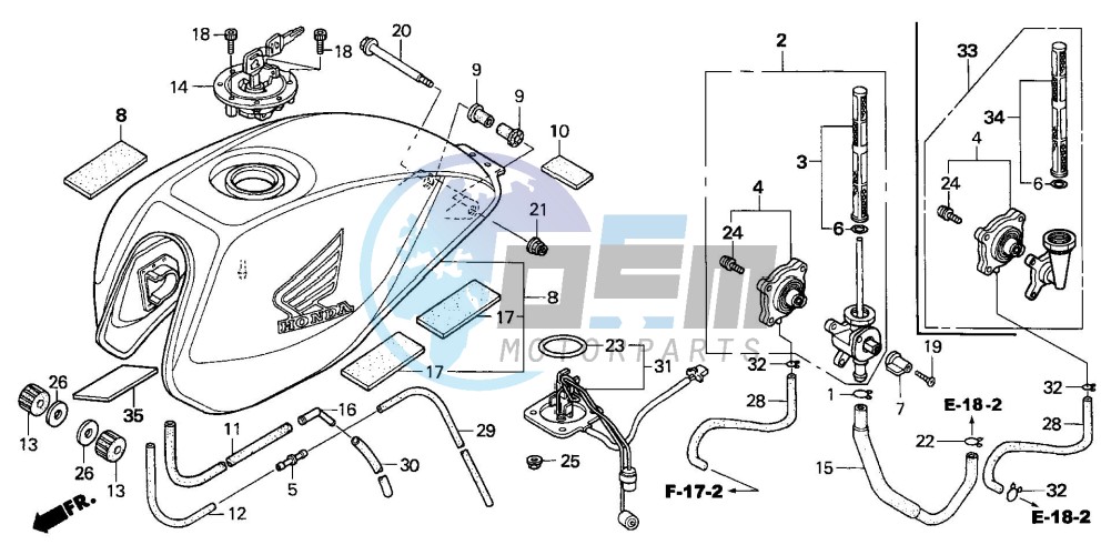 FUEL TANK (CB600F3/4/5/6)