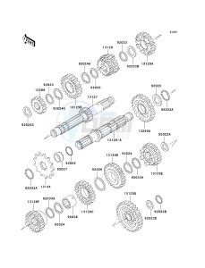 KLX 250 D [KLX250R] (D2-D4) [KLX250R] drawing TRANSMISSION