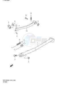 DR-Z250 (E24) drawing STAND