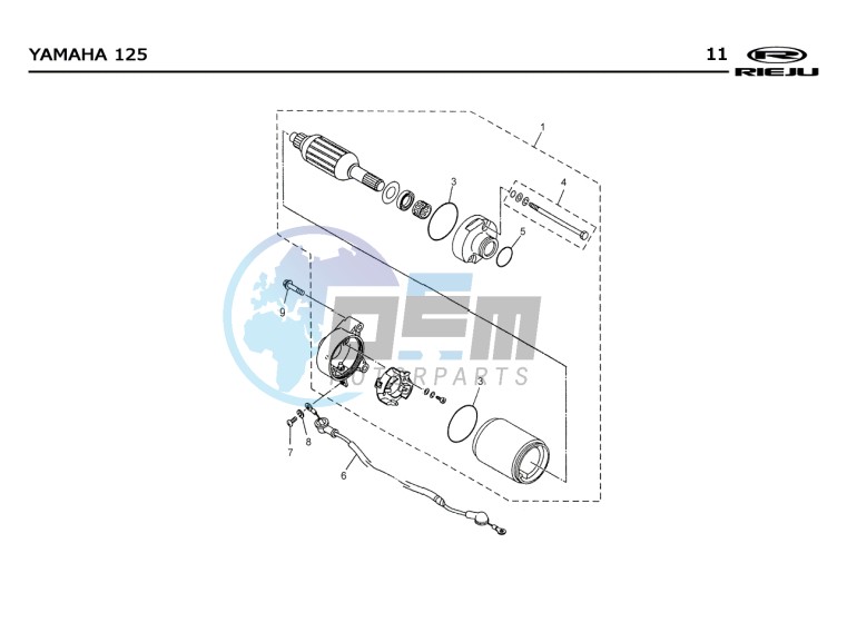 START ENGINE  Yamaha 125 4t Euro 2