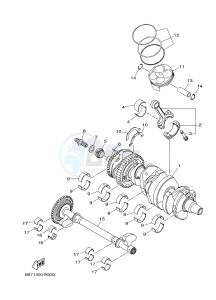 MTN-1000D MT-10 SP MT-10 SP (BW84) drawing CRANKSHAFT & PISTON