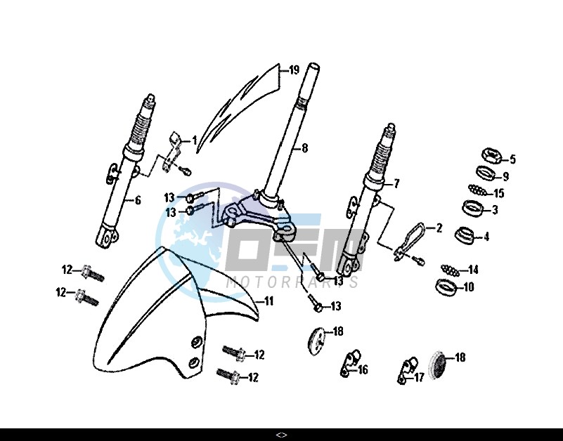 STEERING STEM FRONT CUSHION