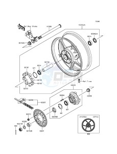 NINJA_ZX-6R ZX636EFF FR GB XX (EU ME A(FRICA) drawing Rear Hub