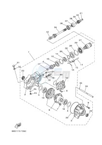 YFM450FWBD YFM45KPXJ KODIAK 450 EPS (BB53) drawing FRONT DIFFERENTIAL