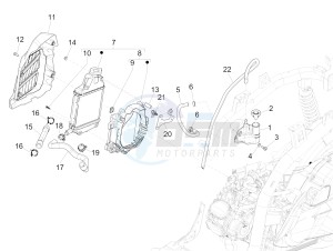 Medley 125 4T ie ABS E4 (EMEA) drawing Cooling system