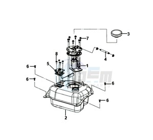 SYMPHONY ST 125I/ABS (XB12WW-EU) (E4) (L8-M0) drawing FUEL TANK / FUEL REGULATOR