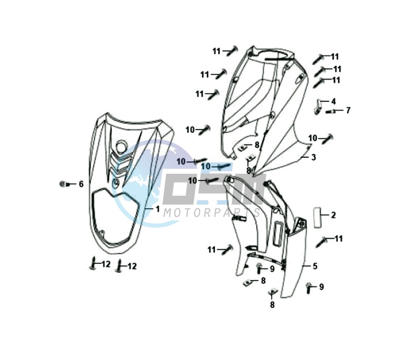 FR PLATE / INNER PROTECTOR / INDICATORS