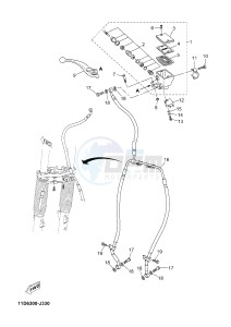 XT660Z TENERE (2BD7 2BD7 2BD7) drawing FRONT MASTER CYLINDER