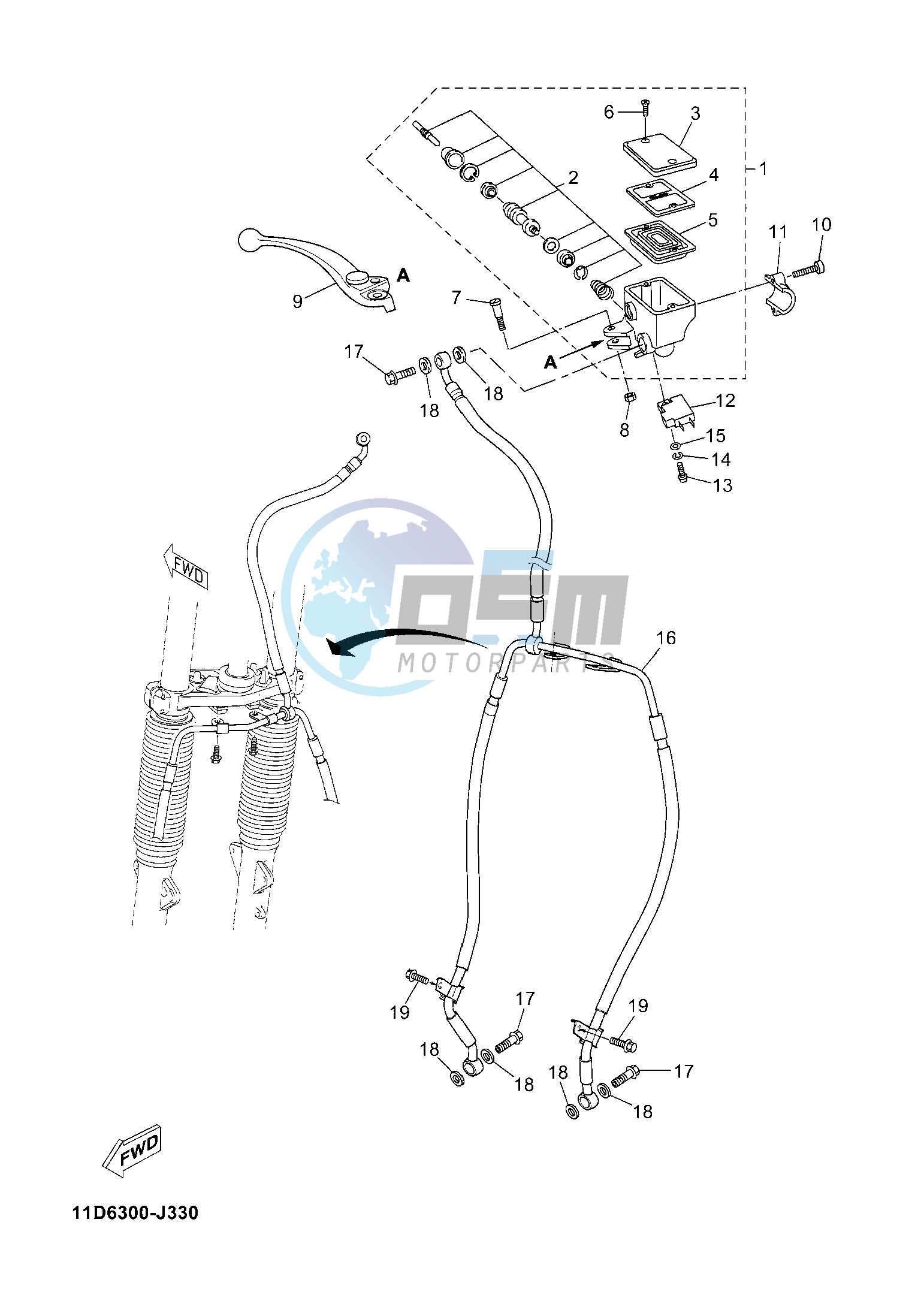 FRONT MASTER CYLINDER