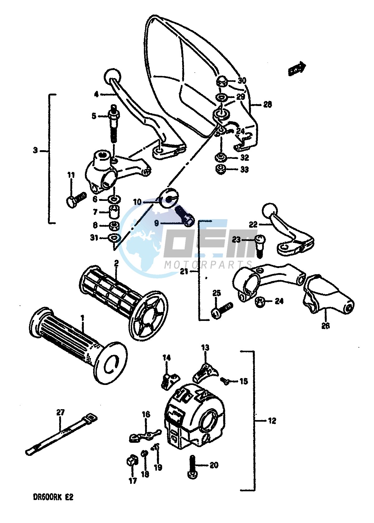 LEFT HANDLE SWITCH (MODEL K)