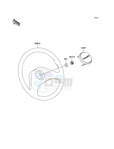 MULE 3010 TRANS 4x4 DIESEL KAF950C7F EU drawing Steering Wheel