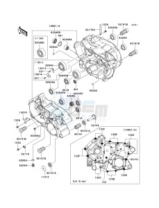 KVF 360 A [PARAIRIE 360 4X4] (A1-A3) PRAIRIE 360 4X4] drawing CRANKCASE