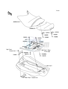 JET SKI ULTRA 300LX JT1500JBF EU drawing Seat