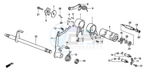 TRX90 FOURTRAX 90 drawing GEARSHIFT DRUM