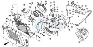 VF750C drawing RADIATOR