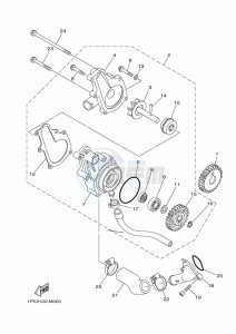 YFM700R YFM70RSSK (2LSV) drawing WATER PUMP